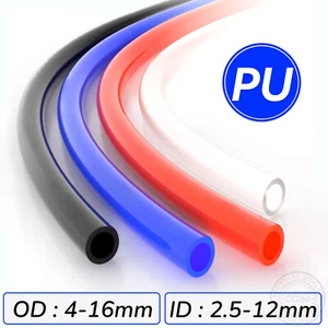 Polyurethane Flexible Tubing Pneumatic PU Pipe Tube Hose - Air Chemical Fuel Oil - Picture 1 of 13