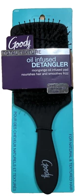 Goody Total Texture oil infused Detangler Hair Brush For Wigs & Extensions Black - Image 1 of 4