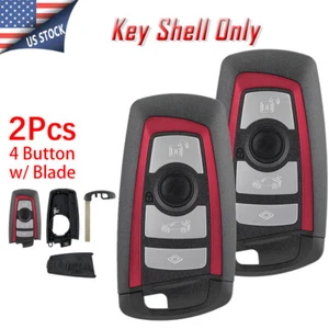 2 Replacement Smart Car Key Fob Case Shell for BMW X 1 2 3 5 7 F Series 4 Button - Bild 1 von 10