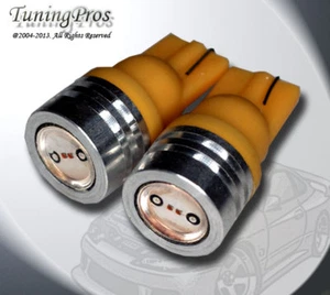 Rear Side Marker T10 High Power Yellow LED Bulbs (Set of 2, 1 Pair) 168 2825 - Picture 1 of 3