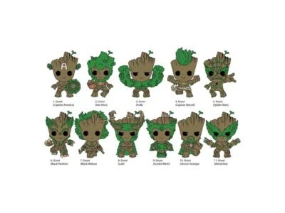 Guardiani Della Galassia Pvc Bag Clips Groot Series 2  Con Figure Int. - Immagine 1 di 3