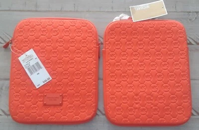 NWT MICHAEL KORS TANGERINE NEOPRENE IPAD CASE MSRP 48.00 - Image 1 of 3