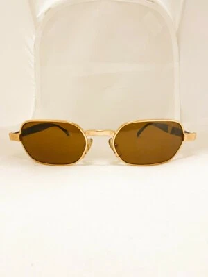 Gafas de sol Persol Scoop doradas/marrones habana - vintage Foto 1 de 4