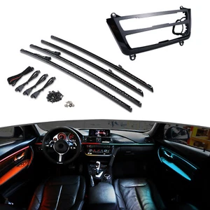 Car Illuminated AC Radio Ambient Light Door Panel LED Strips For BMW F30 F31 - Picture 1 of 13