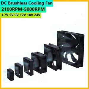 6015 DC 3.7V-24V 2Pin Brushless Fan Computer Case Cooling Fan 60mm x60mm x15mm - Picture 1 of 6