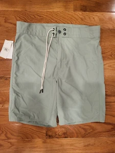 NWT RALPH LAUREN RRL DOUBLE RL Teal Nylon Board Shorts sz 32 100% Authentic - Picture 1 of 3