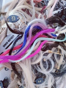  Haarmuster Test Farbe Haarfarbe Probe Ringe für Salon Friseur - Bild 1 von 3