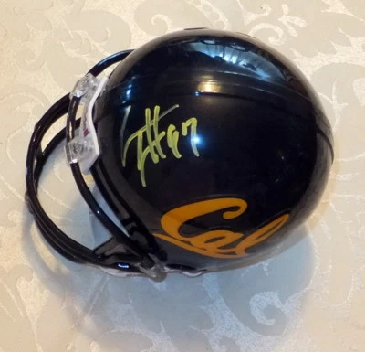 Minicasco autografiado de Cal Bears Cam Jordan - Saints con certificado de autenticidad BDS #2942 Foto 1 de 4
