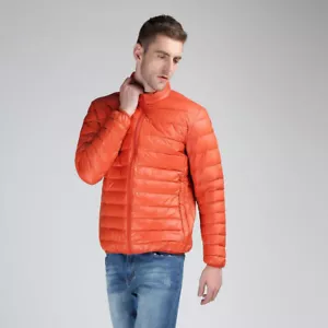 Men Puffer Jacket Padded Quilted Warmer Lightweight Coat Thermal Size XL-8XL - Picture 1 of 19