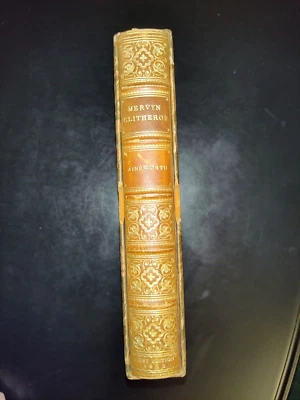 Mervyn Clitheroe William Harrison Ainsworth 1858 1st Leather signed letter Phiz - Image 1 of 4