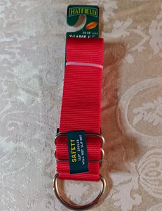 Hatfield X-Large Dog Collar 1-1/2” Slip-Collar Red Safety Collar 20-28” Neck NEW - Picture 1 of 3