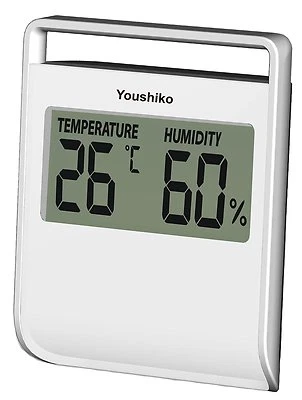 YOUSHIKO Digital Thermometer Hygrometer / Humidity Temperature Monitor Meter ( 2 in 1 )