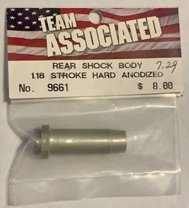 Cuerpo de amortiguador trasero Team Associated 9661 1.18 Stoke anodizado duro RC10 paquete Cadillac - Imagen 1 de 2