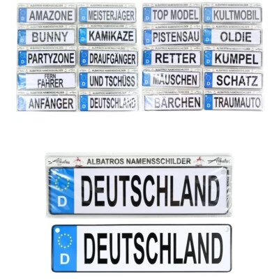 Albatros Namensschilder Sprüche Blechschild 41 Varianten Türschild Deko (F000)