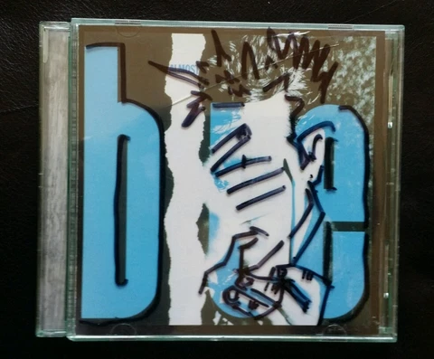 ELVIS COSTELLO AUTOGRAPHED / SIGNED ALMOST BLUE CD! DOODLING ARTWORK w AUTOGRAPH Cover