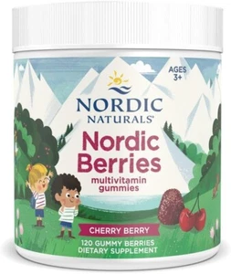 Nordic Naturals Nordic Berries Children's Multivitamin 120 Gummies Cherry Berry - Picture 1 of 7