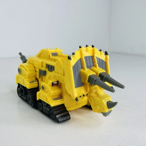 Dinotrux Dozer Pull Back & Go Action Figure Yellow Bulldozer 2015 Mattel Cover