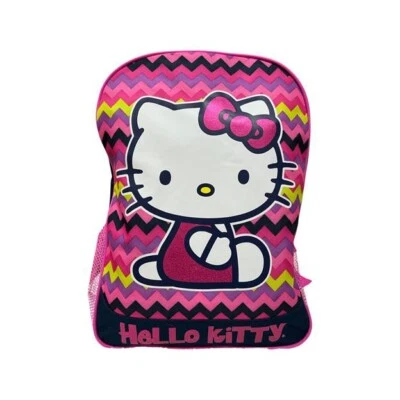 Mochila Hello Kitty para niños y adultos, rosa, azul y amarillo  Foto 1 de 4