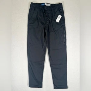 NWT OLD NAVY Boys' Black Tech Taper Quick Dry Cotton Blend Joggers Size 8 (M) - Picture 1 of 8