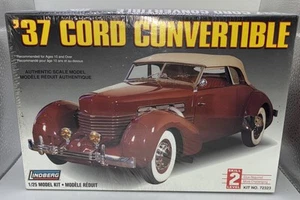 🏁 Lindberg 1937 Cable Convertible 1:25 Modelo Kit #72323 Nuevo Sellado de Fábrica F/SH - Imagen 1 de 8
