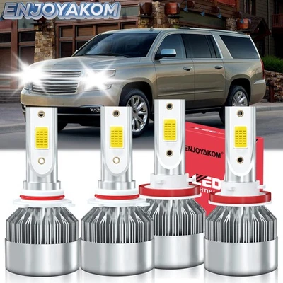 Faros LED luces de haz alto bajo para Chevrolet Suburban 1500 2007-2014 Foto 1 de 4