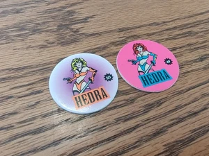 Lotto di 2 berretti Hedra #49 e #50 bikini vintage Pog Milk - Foto 1 di 4