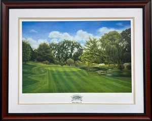 Paul Sean Reddin "Westchester Hills Golf Club" Plate Signed Golf FRAMED Art New - Picture 1 of 5