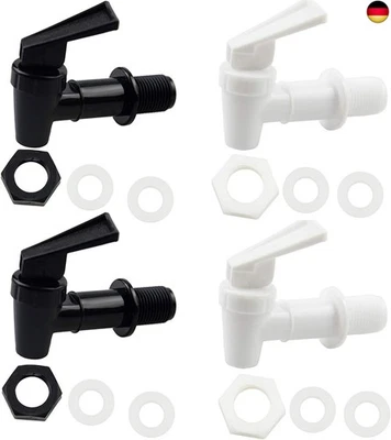 LIBERSHINE 4 Stück Kunststoff Getränkespender Zapfhahn, Ersatzhahn geeignet für Kalte und h