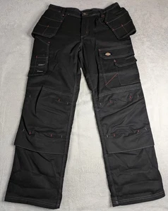 Dickies Redhawk Pro Arbeitshose für Herren W30 L30 schwarz rot neu mit Etikett - Bild 1 von 12