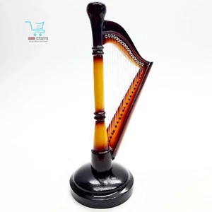 Mini arpa de madera - modelo de exhibición de música hecha a mano, calidad de exportación premium - Imagen 1 de 5