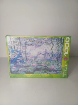 Eurographics Puzzle 1000 Peice Claude Monet Waterlilies Sealed Gift  - Image 1 of 4