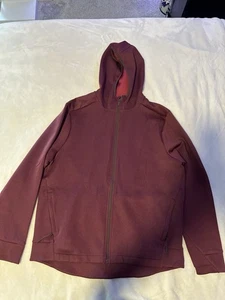 Neu ohne Etikett All In Motion Kapuzenpullover für Herren weinrot Größe Large durchgehender Reißverschluss - Bild 1 von 8