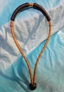 Custom 13" Rohhaut mit schwarzem Latigo GEBROCHENE NASE Bosalita (Bleistift) 1/4" Durchmesser - Bild 1 von 1