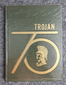1975 Hampshire High School Yearbook Romney WV Trojan 75 Hardcover Vtg Annual - Picture 1 of 7