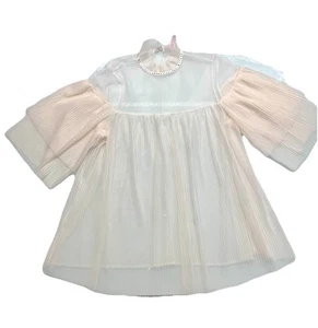 Victoria’s Secret Dream Angels Women’s Pleated Tulle Tunic Top Cream sz XSmall - Picture 1 of 11