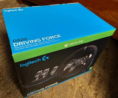 Logitech G920 Driving Force Racing Wheel, Pedales y Palanca de Cambios (Xbox One y PC) Foto 1 de 4