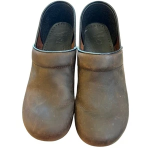 Dansko Braun Leder Profi Komfort Slipper Clog Größe EUR 42 US 11,5 - Bild 1 von 7