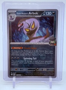 Pokemon TCG: Destined Rivals Team Rocket's Arbok 113/182 Reverse Holo - Inglés - Imagen 1 de 2