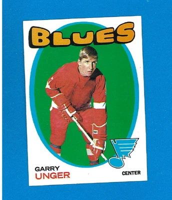 1971 Topps Hockey #26 Garry Unger Blues NM - Image 1 of 2