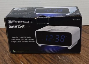 Emerson Research SmartSet Dual Alarm Clock Radio OPEN BOX - Picture 1 of 6