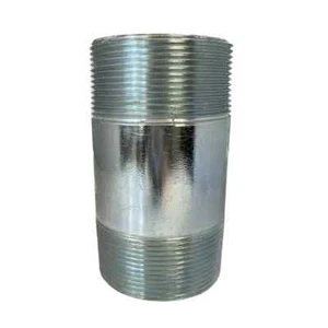 Pezón de tubo galvanizado BMI 3" x 6" rosca NPT SCH 40 acero 150# clasificación UL/FM - Imagen 1 de 1