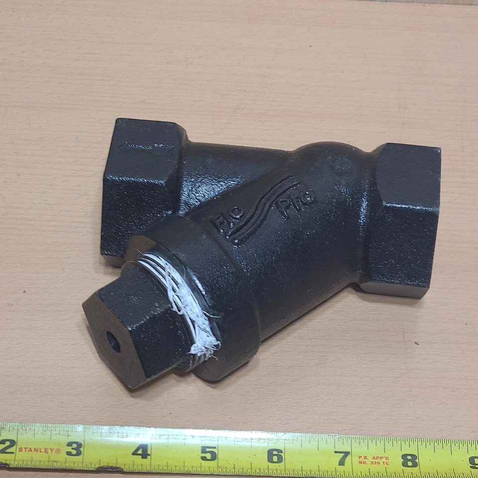 Flo Pro 1.25" Cast Iron Ball Check Valve FPBVA125 with Anti Siphon Plug FPASV15 - Image 1 of 4