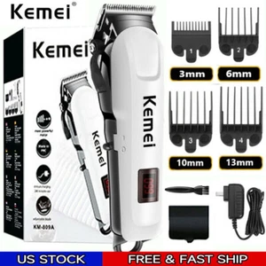 Kemei Pro Electric Hair Clipper Hair cut Wireless Trimmer men Clipper machine - Picture 1 of 11