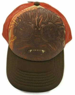 Star Wars Chewie Snapback Sombrero Ajustable Gorra Chewbacca Rojo Marrón Foto 1 de 3