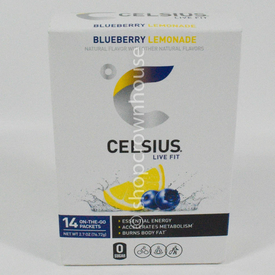 Celsius Live Fit Essential Energy BLUEBERRY LIMON 14 paquetes para llevar 04/2026 Foto 1 de 2