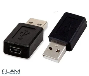 Adaptateur USB 2.0 vers mini USB femelle / USB male Adapter to female mini USB - Photo 1/2