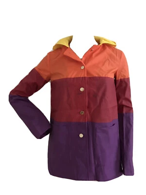 PETER JENSEN TOPSHOP CAPA DE CHUVA DIVERTIDA FESTIVAL ARCO-ÍRIS REINO UNIDO 6 EU 34 EUA 2 XS NOVA RARA - Imagem 1 de 4