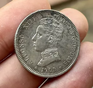 Moneda PLATA 2 Pesetas 1905 *(19-05) ALFONSO XIII - Imagen 1 de 6