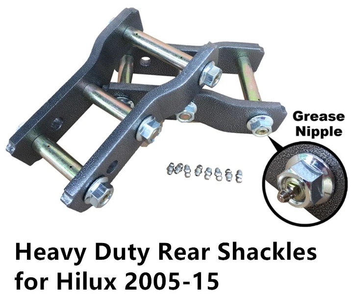 2-Inch Lift Kit Rear Extended Shackles for Toyota Hilux Vigo 2005+ - Image 1 of 4