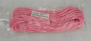 550 Paracord Type III 7 Strand Parachute Cord Rose Pink 100 ft - Picture 1 of 2